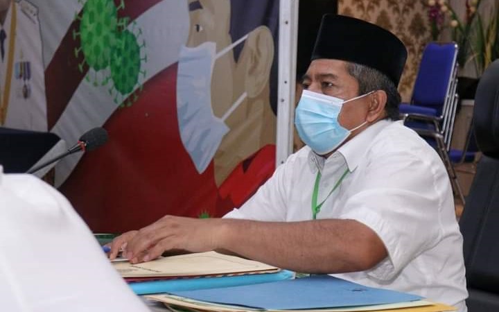 Jaga Protokol Kesehatan, Bupati Alfedri Ikuti Aksi Pencegahan Korupsi Bersama KPK secara Daring      