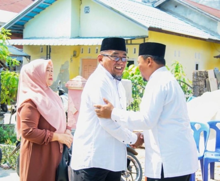 Pererat Sinergitas, Wawako Sugiyarto Silaturahmi Lebaran ke Kediaman Ketua DPRD Kota Dumai