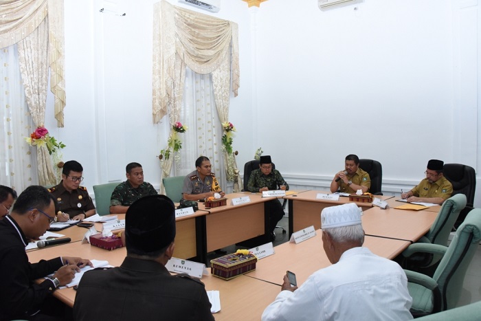 Bupati Amril Gelar Rapat Bersama TNI, Polri dan OPD, Ini yang Dibahas