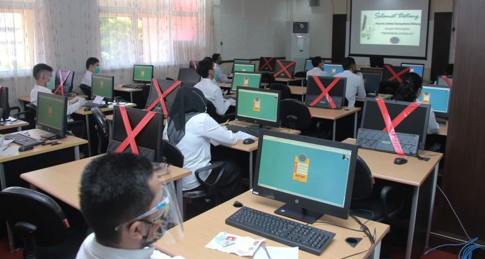Sudah 640 Orang Peserta Ikuti Tes SKD  CPNS Pemprov Riau