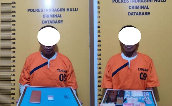 Satres Narkoba Polres Inhu Tangkap Dua Terduga Pelaku Pengedar Sabu,di Rengat