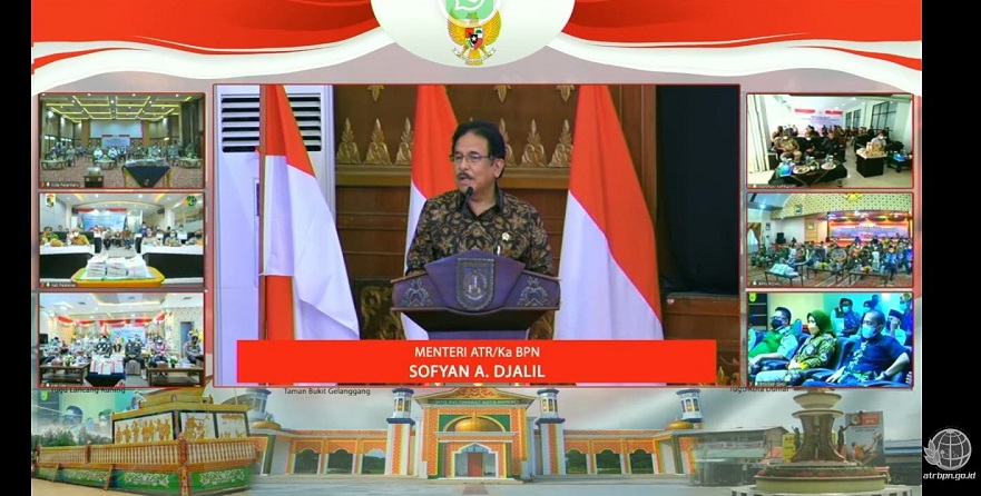 Menteri ATR/BPN Serahkan 5.000 Sertifikat PTSL untuk Masyarakat Riau
