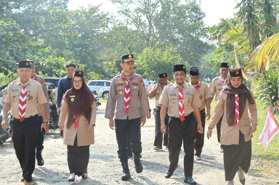 Kapolres Kuansing Buka SPECTA CAMP UNIKS 2026, Ajak Pramuka Jadi Pelopor Green Policing