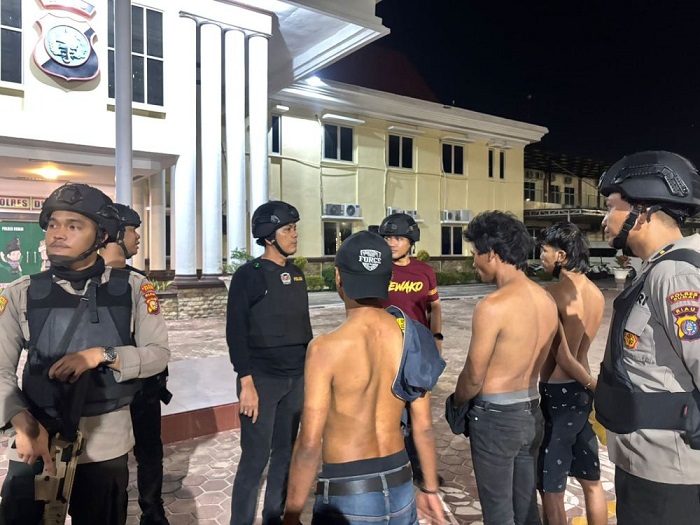 Kepolisian Ringkus Tiga Pelaku Pungli Sopir Truk di Simpang Melayu