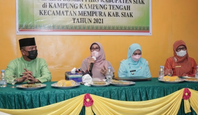 Ketua Tim Penggerak PKK Siak Lakukan Pembinaan PHBS di Mempura