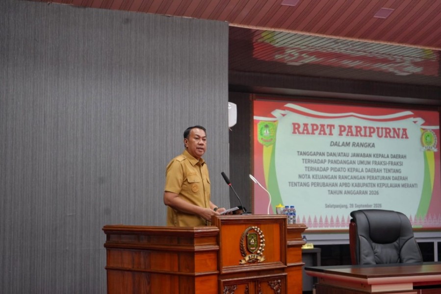 Wabup Meranti Jawab Sorotan Fraksi DPRD, Belanja Pegawai Turun Jadi 36,38 Persen