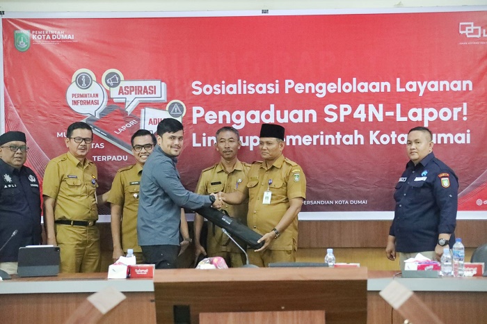 Diskominfotiksan Kota Dumai Ajak Camat Dan Lurah Sosialisasikan Penggunaan SP4N-LAPOR
