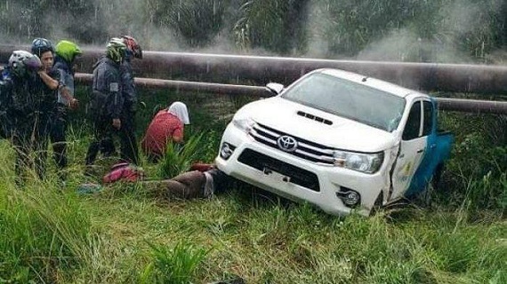 Tragis...Hendak Berlebaran, Satu Keluarga Tewas Ditubruk Mobil Dinas PLN di Minas