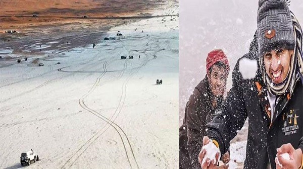 Kota-kota di Sekitar Madinah Diselimuti Salju