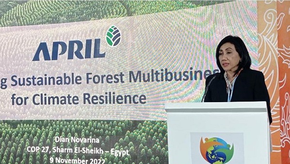 APRIL Group Paparkan Upaya Wujudkan Net Sink pada 2030 di Gelaran COP 27