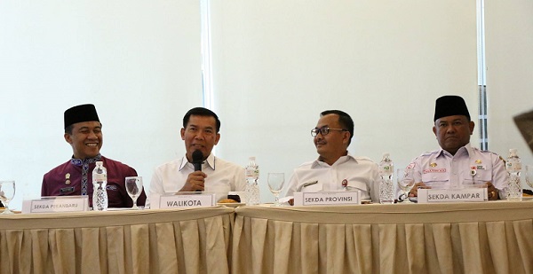 Mantapkan PEKANSIKAWAN, Wali Kota Pekanbaru Pimpin Rakor 4 Daerah