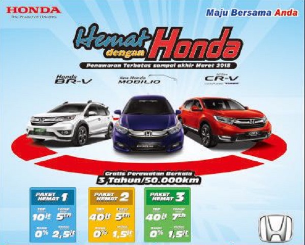 Maret, Honda Soekarno Hatta Pekanbaru Hadirkan Promo 3 Paket 'Hemat dengan Honda', Silakan Pilih!