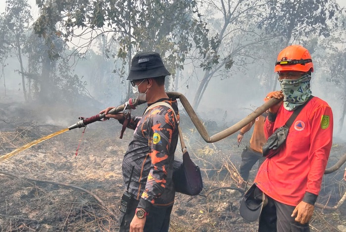 10 Hektare Lahan Terbakar di Bayas Jaya Kempas
