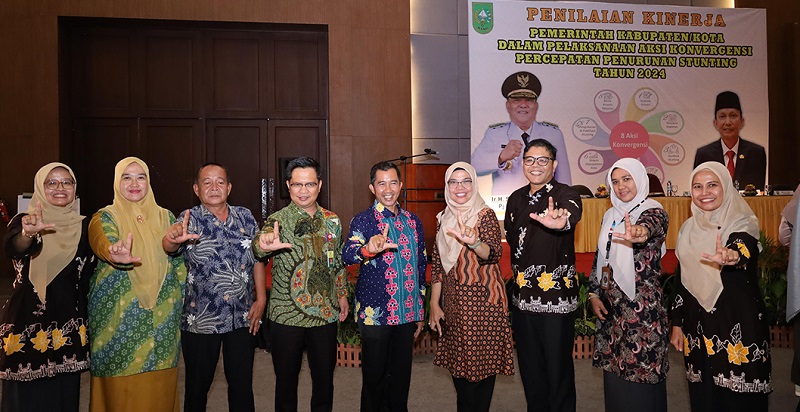 Siak Terbaik dalam Kinerja  Aksi Konvergensi Percepatan Penurunan Stunting  2024