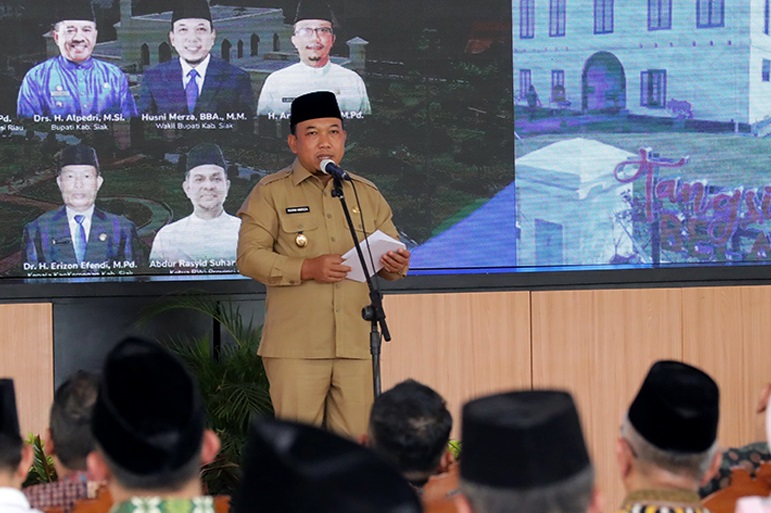 Kemenag dan Pemkab Siak Luncurkan ''Kota Wakaf'' di Siak