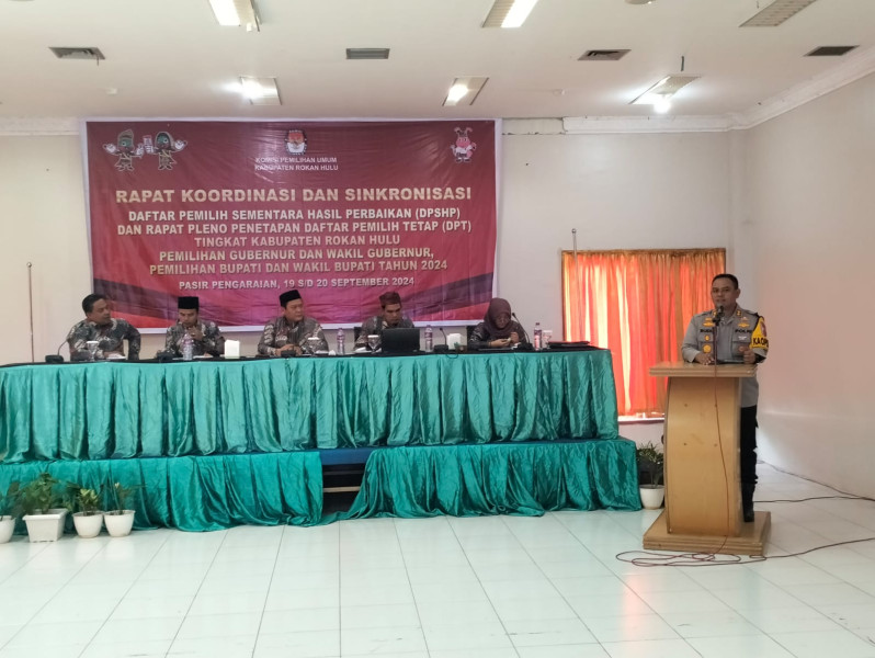 KPU Rohul Gelar Rapat Koordinasi untuk Penetapan DPT Pemilu 2024