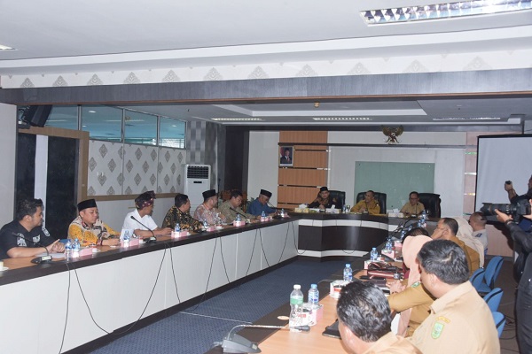 Wabup Bagus Santoso Sambut Kunker Ketua Komisi I DPRD Provinsi Riau