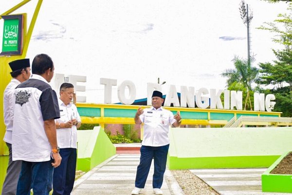 Sedang 'Disulap', Begini Penampakan Taman Kota Bangkinang Saat Ini...
