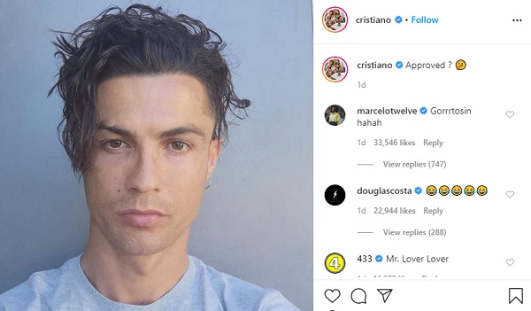 Lama Tak Muncul, Ronaldo Posting Gaya Rambut Barunya, ''Bagaimana, Diterima?