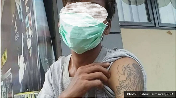 Culik 8 Anak, Preman Bertato Naga Ngaku Punya Ilmu Santet, Saat Ditangkap Polisi: Ampun Pak Saya  Tobat!