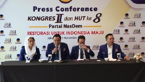 Puncak Kongres, Nasdem: Jokowi, Maruf Amin, JK dan Megawati Confirm Hadir, Prabowo Masih Wallahualam