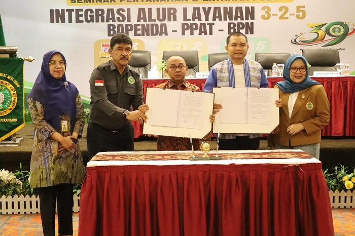 Di Pekanbaru, Bapenda, BPN Pekanbaru dan PPAT  Integrasikan Layanan Pertanahan