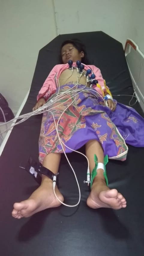 Maidenia Rasmi, Bocah 11 Tahun Penderita Sindrom Nefrotik Warga Pulau Baru Kopah, Harapkan Perhatian Pemerintah Kuansing