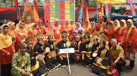 TP PKK Kabupaten Bengkalis Pukau Penonton Jambore Tingkat Nasional 2017