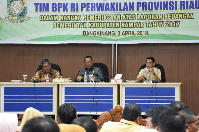 Yusri Ingatkan Kepala OPD di Pemkab Kampar untuk Tetap Berada di Tempat Selama Pemeriksaan BPK