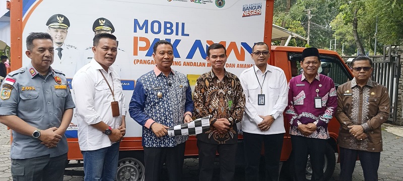 Wakil Wali Kota Launching Beroperasinya Mobil Pangan Keliling Pak AMAN