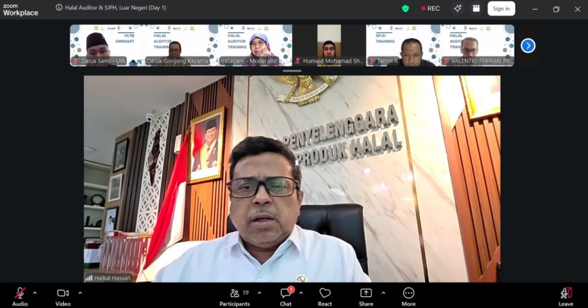 Perkuat Kompetensi Global, Halal Center UIR Ikuti Pelatihan Internasional Auditor Halal dan SJPH