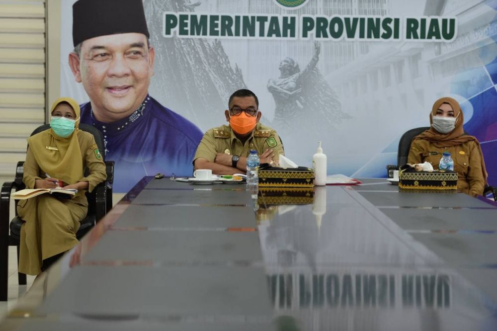 Wagubri Ikuti Rakor Kesiapan Vaksinasi Covid 19 dan Kesiapan Penegakan Prokes