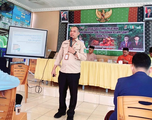 Sosialisasi Teknis Pelatihan Pengembangan SDM Perkebunan Kelapa Sawit Digelar di Sebauk