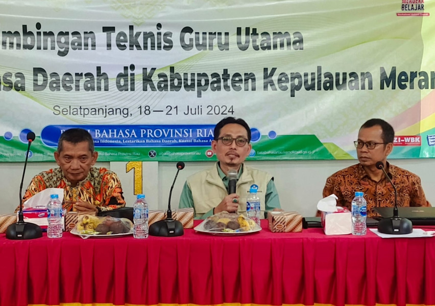 Balai Bahasa Provinsi Riau Gelar Bimbingan Teknis Guru Utama Revitalisasi Bahasa Daerah di Kepulauan Meranti