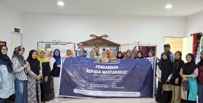 FEB dan FH UIR Adakan PKM di Rumah Batik Bono ANDALAN Binaan  PT. RAPP