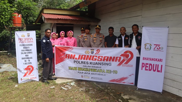 Hari Bhayangkara, Polres Kuansing Anjangsana ke Rumah Purnawirawan Polri