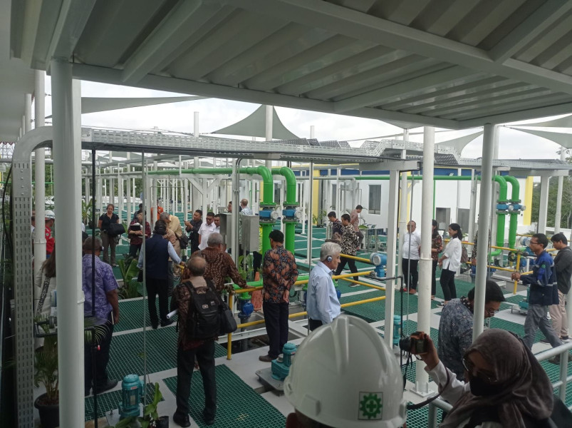 ADB Tinjau Instalasi  Pengolahan  Air Limbah di  Tenayan Raya