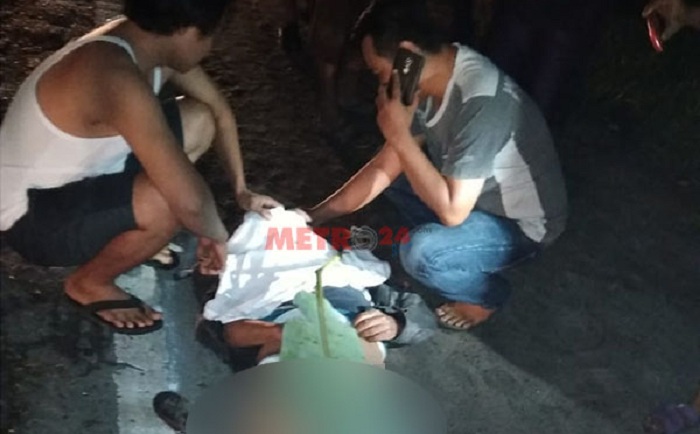 BRAKKK...Ditabrak Bus Makmur lalu Diseret hingga 100 Meter, Ayah dan Anak Tewas Mengenaskan