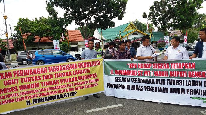 Massa GPMB Demo di Polda dan Kejati Riau, Ini Tuntutannya