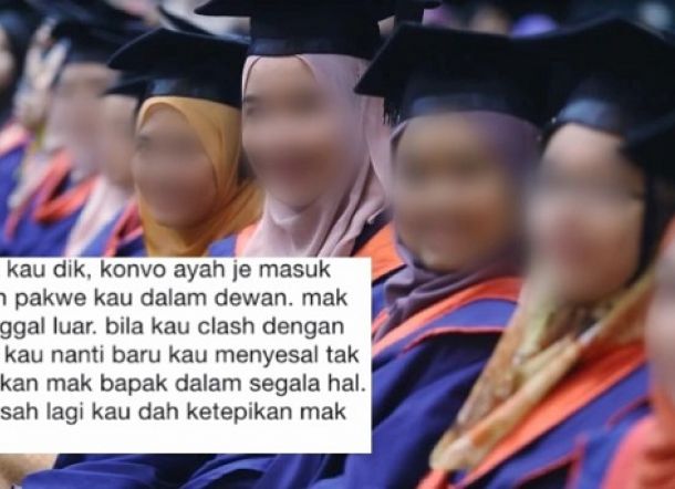 TEGA TEGA TEGA... Diwisuda, Mahasiswi Cantik Malah Suruh Pacarnya Masuk Aula, Ibunya Ditinggal di Luar, 'Tega Kau Dek'