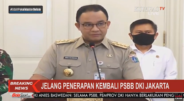Anies Basedan: DKI Jakarta Kembali Berlakukan PSBB 14 Hari ke Depan, Ini Penyebabnya...