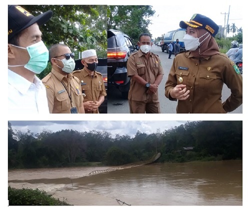 Bupati Inhu Apresiasi Respon Cepat  Balai P2JN Terkait Pembangunan Jembatan di Pesajian dan Jalan Dua Jalur Rengat-Pematang Reba