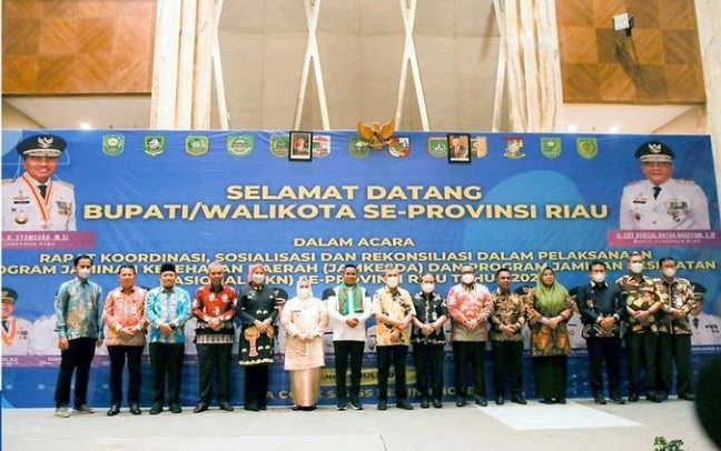 Wakil Bupati Siak Hadiri Rakor JKN-Jamkesda 2022