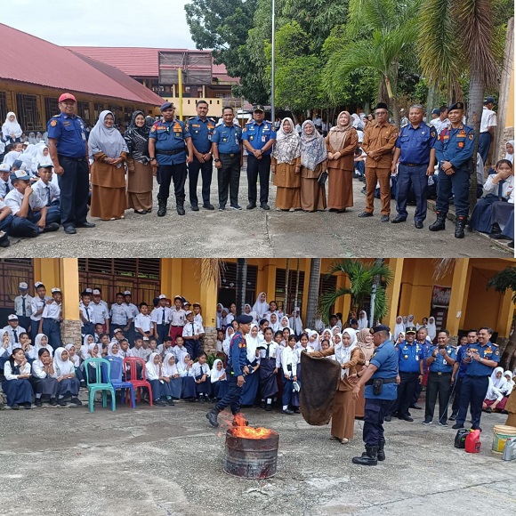 Antisipasi Kebakaran, Damkar Pekanbaru Kembali Gelar Edukasi Go To School di Tiga Sekolah