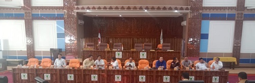 DPRD dan OPD  Rohil Raker pembahasan Terkait Progres Realisasi APBD Tahun 2023