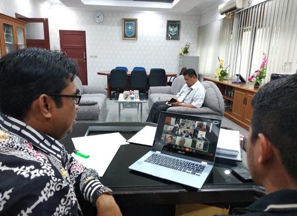 Jalankan Tahapan Pilkada, KPU Riau Uji Coba Rapat Jarak Jauh