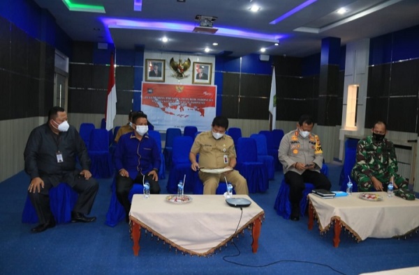 Plh.Bupati Rohul Ikuti Acara Pengarahan Presiden RI secara Virtual