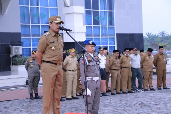 Pimpin Upacara Perdana Awal Tahun, Ini Pesan Muflihun pada ASN Pemko Pekanbaru
