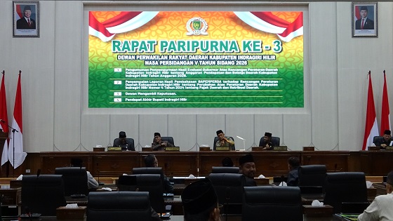 DPRD Inhil Gelar Paripurna, Pemkab Apresiasi Dukungan Pembahasan Ranperda Pajak dan Retribusi Daerah
