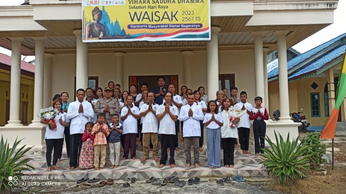 Polsek Rokan IV Koto Lakukan Pengamanan Perayaan Hari Raya Waisak 2567 TB